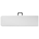 vidaXL Bancs de jardin pliables lot de 2 180 cm PEHD Blanc