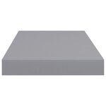 vidaXL Étagères murales flottantes 4 Pièces gris 50x23x3 8 cm MDF