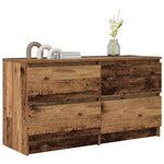 vidaXL Meuble TV vieux bois 100x35x54 cm bois d'ingénierie