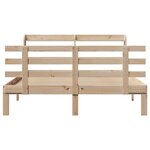 vidaXL Cadre de lit avec tête de lit sans matelas 160x200 cm