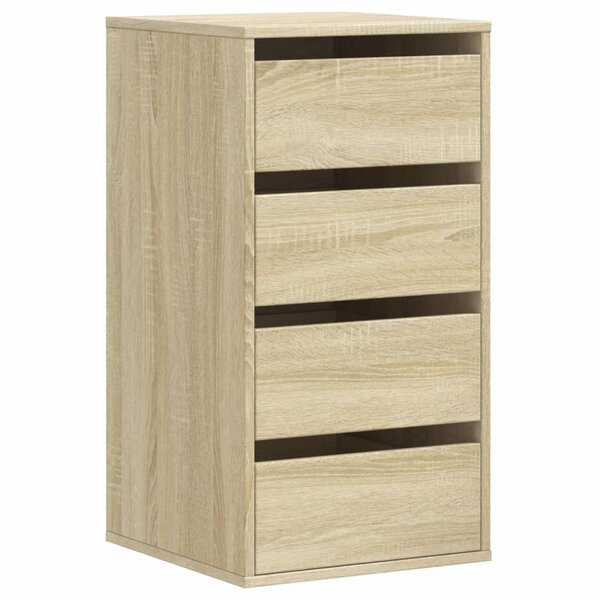 vidaXL Commode d'angle chêne sonoma 40x41x76 cm bois d'ingénierie