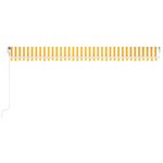 vidaXL Auvent rétractable automatique 600x350 cm Jaune et blanc