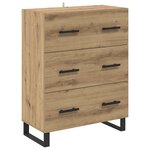 vidaXL Haut Armoire avec tiroir Chêne artisanal 69 5 x 34 x 180 cm
