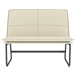 Banc banquette 100 x 75 x 76 cm similicuir crème 02_0010507