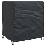 vidaXL Housse pour meubles Uni Noir 116 x 100 x 120 cm 210D