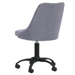 Vidaxl chaises pivotantes à manger lot de 2 gris clair tissu