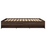vidaXL Cadre de lit sans matelas chêne marron 160x200 cm