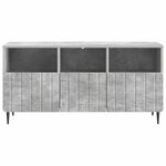 vidaXL Meuble TV Gris béton 102 x 34 5 x 50 cm Bois d'ingénierie
