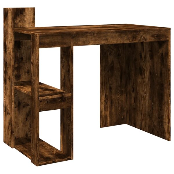 vidaXL Bureau chêne fumé 103 5x56 5x94 cm bois d'ingénierie