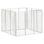 vidaXL Composteur de jardin 100x100x77 cm Fer galvanisé