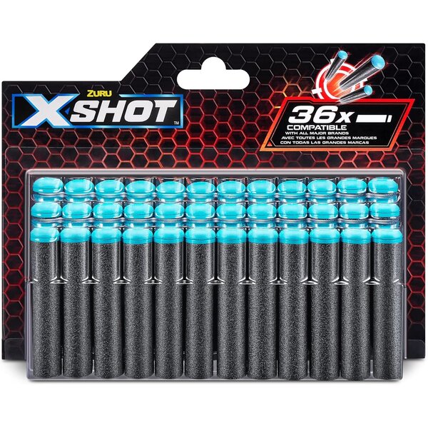 Zuru 3618 - XSHOT - Pack 36 flèches en mousse