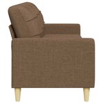vidaXL Canapé à 3 places Marron 210 cm Tissu