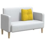 vidaXL Coussin de Dos Jaune 45 x 24 x 50 cm Velours