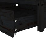 Vidaxl cadre de lit avec tiroirs noir 90x200 cm