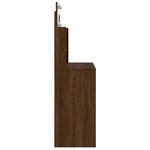vidaXL Coiffeuse avec lumières LED chêne marron 96x40x142 cm