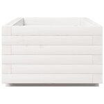 vidaXL Jardinière blanc 90x40x26 5 cm bois de pin massif