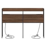 vidaXL Tête de lit de rangement Chêne marron 160 cm Bois d'ingénierie