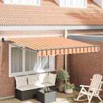 vidaXL Store Rétractable Manuel Jaune et Orange 300x250 cm