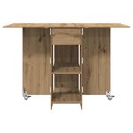 vidaXL Table à dîner 115 x 70 x 75 cm Bois d'ingénierie Rectangulaire