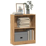 vidaXL Bibliothèque chêne artisanal 60x24x76 cm bois d'ingénierie