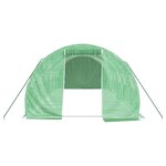 vidaXL Serre avec cadre en acier vert 18 m² 6x3x2 m