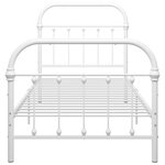 vidaXL Cadre de lit sans matelas blanc métal 90x200 cm