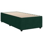 vidaXL Sommier à lattes de lit avec matelas Vert foncé 100x200 cm