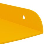 vidaXL Étagère flottante 4 Pièces Jaune moutarde 24 x 24 x 2 cm