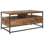 vidaXL Table basse Bois ancien 100 x 51 x 45 cm Bois d'ingénierie