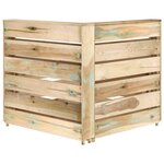 vidaXL Canapé de jardin 2 places Bois de pin imprégné de vert