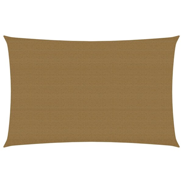 vidaXL Voile d'ombrage 160 g/m² Taupe 4x6 m PEHD