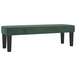 vidaXL   banc   Vert foncé 100 x 30 x 30 cm Velours