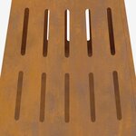 vidaXL Braise Marron 50 x 50 x 70 cm Acier résistant aux intempéries