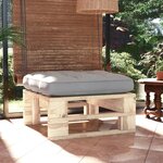 Vidaxl pouf palette de jardin bois de pin imprégné