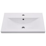 vidaXL Ensemble de meubles de salle de bain 4 Pièces gris béton