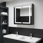 vidaXL Armoire de salle de bain à miroir LED 80x12 2x68 cm