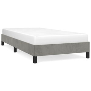 vidaXL Cadre de lit sans matelas gris clair 80x200 cm velours