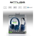 MUSE M-276 BTB Casque Bluetooth -  Autonomie 10h - Bleu