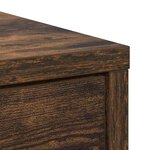 vidaXL Buffet avec tiroir chêne fumé 80x34x76 cm bois d'ingénierie