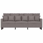 vidaXL Canapé à 3 places Taupe 180 cm Tissu