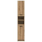 vidaXL Armoire de bain chêne artisanal 32x34x188 5cm bois d'ingénierie