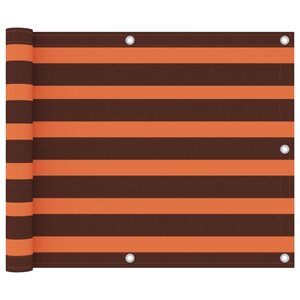 vidaXL Écran de balcon Orange et marron 75x300 cm Tissu Oxford