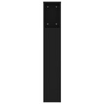 vidaXL Armoire de tête de lit Noir 140x18 5x104 5 cm