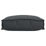 vidaXL Coussin pour assise de palette 4 Pièces Noir 40 x 40 x 8 cm