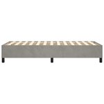vidaXL Cadre de lit sans matelas gris clair 80x200 cm velours