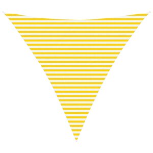 vidaXL Voile d'ombre Jaune et blanc 4 5 x 4 5 x 4 5 m
