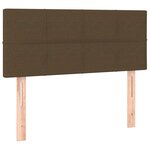 vidaXL Sommier à lattes de lit avec matelas Marron foncé 90x190 cm