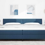 vidaXL Tête de lit LED Design Lignes Bleu 100 cm Tissu