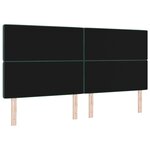 vidaXL Tête de lit Vert foncé 200 cm Velours