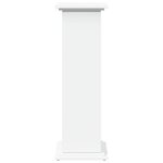 vidaXL Piédestal avec rangement blanc 31x30x90 cm bois d'ingénierie
